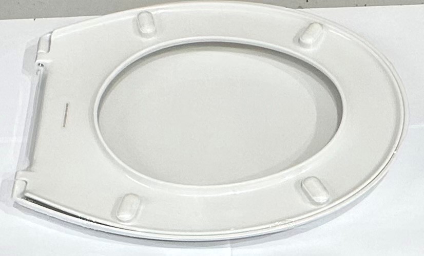 White Plastic Toilet Seat