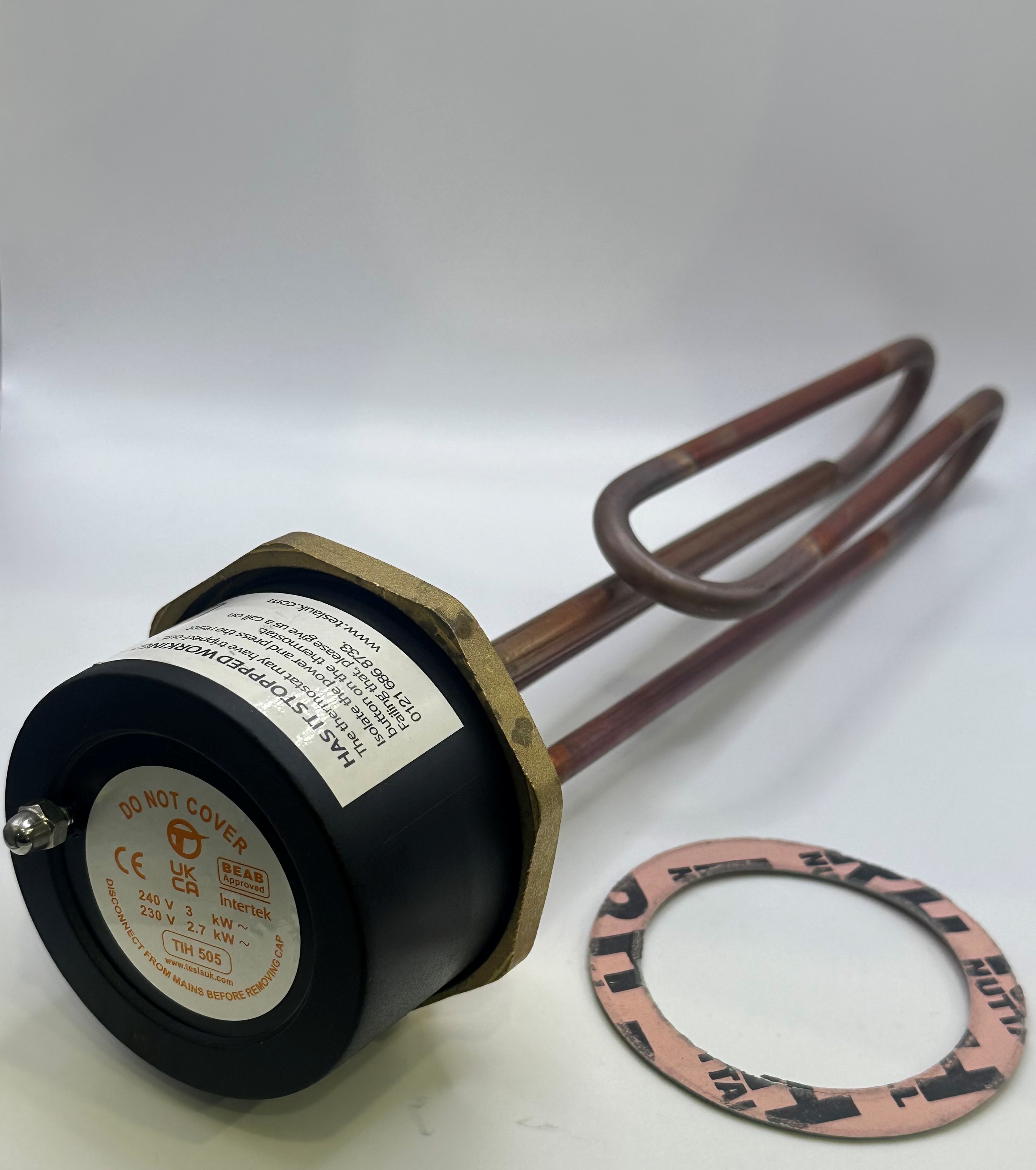 11" 2 1/4" Bsp 3kw Copper Immersion